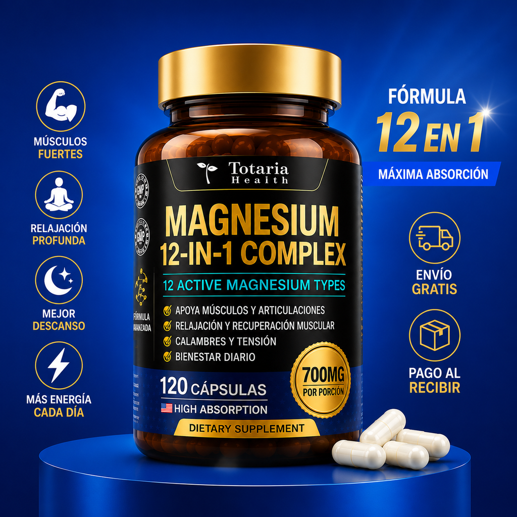 Magnesio 12 en 1 - Que el Stress no te quite la ENERGIA