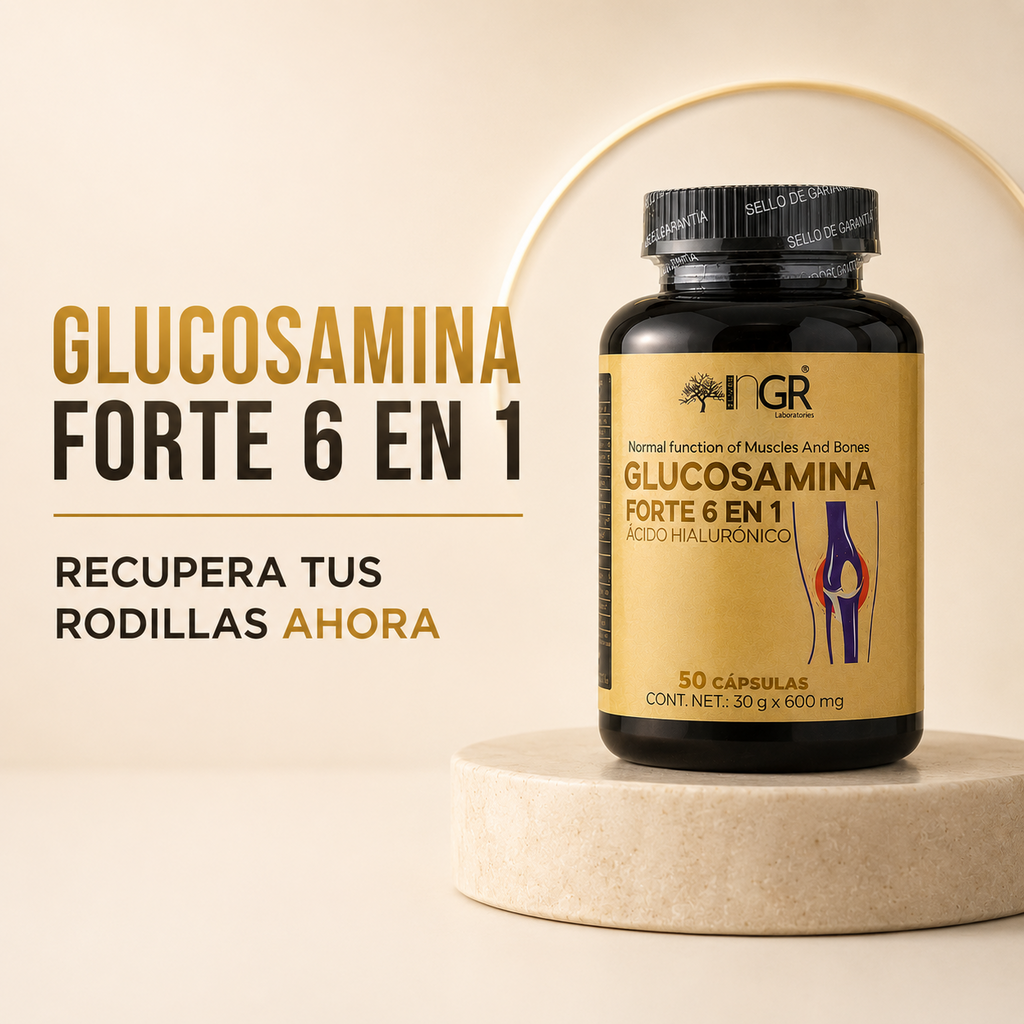 Glucosamina Forte 6 en 1 - Recupera tus rodillas ahora